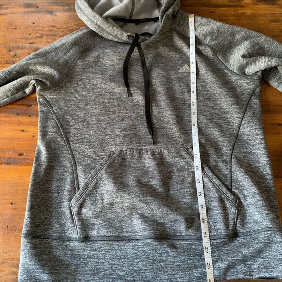 Adidas Climawear Womens Sweatshirt Heathered Gray Sz S - Picture 5 of 6